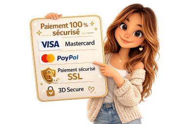 Paiement sécurisé Visa Mastercard PayPal SSL 3D Secure – boutique Câlinéa